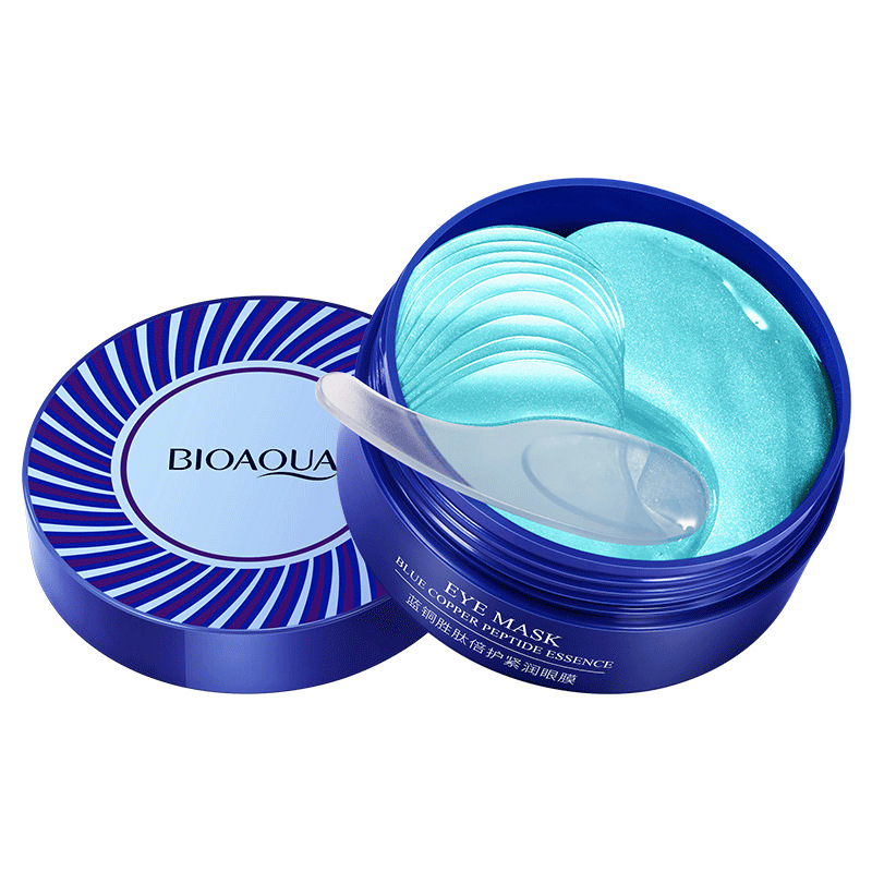 ماسک زیر چشم بایو آکوا مدل blue copper peptide essence حجم 80 میلی لیتر بسته 12  عددی
